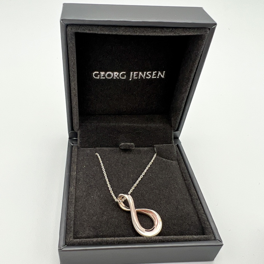 Georg Jensen Sterling Silver Infinity Necklace